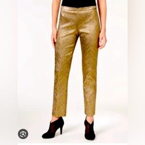Never worn - gold chevron stretch pant